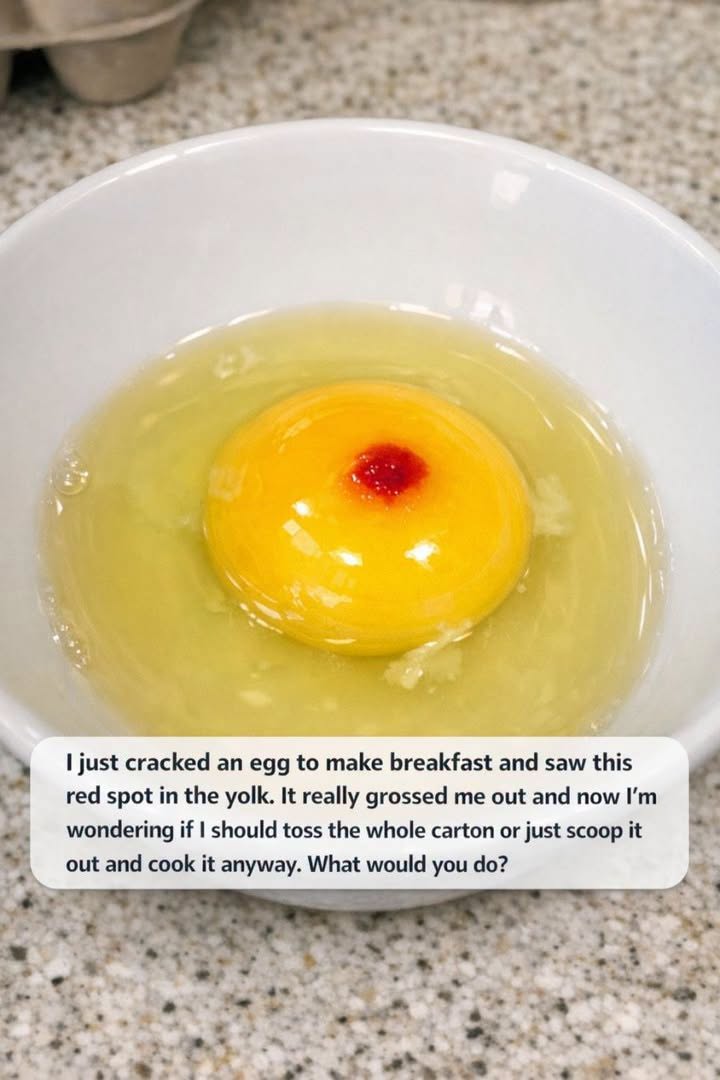 That Red Spot in Your Egg Yolk Looks Scary - Here's Whether You Should Actually Toss It