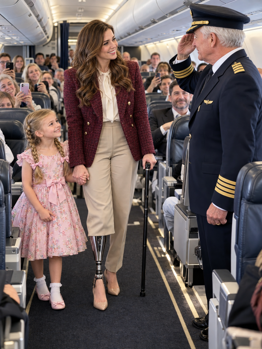 A Four-Star General, Her Seven-Year-Old, and the Stranger Who Demanded Their First-Class Seats