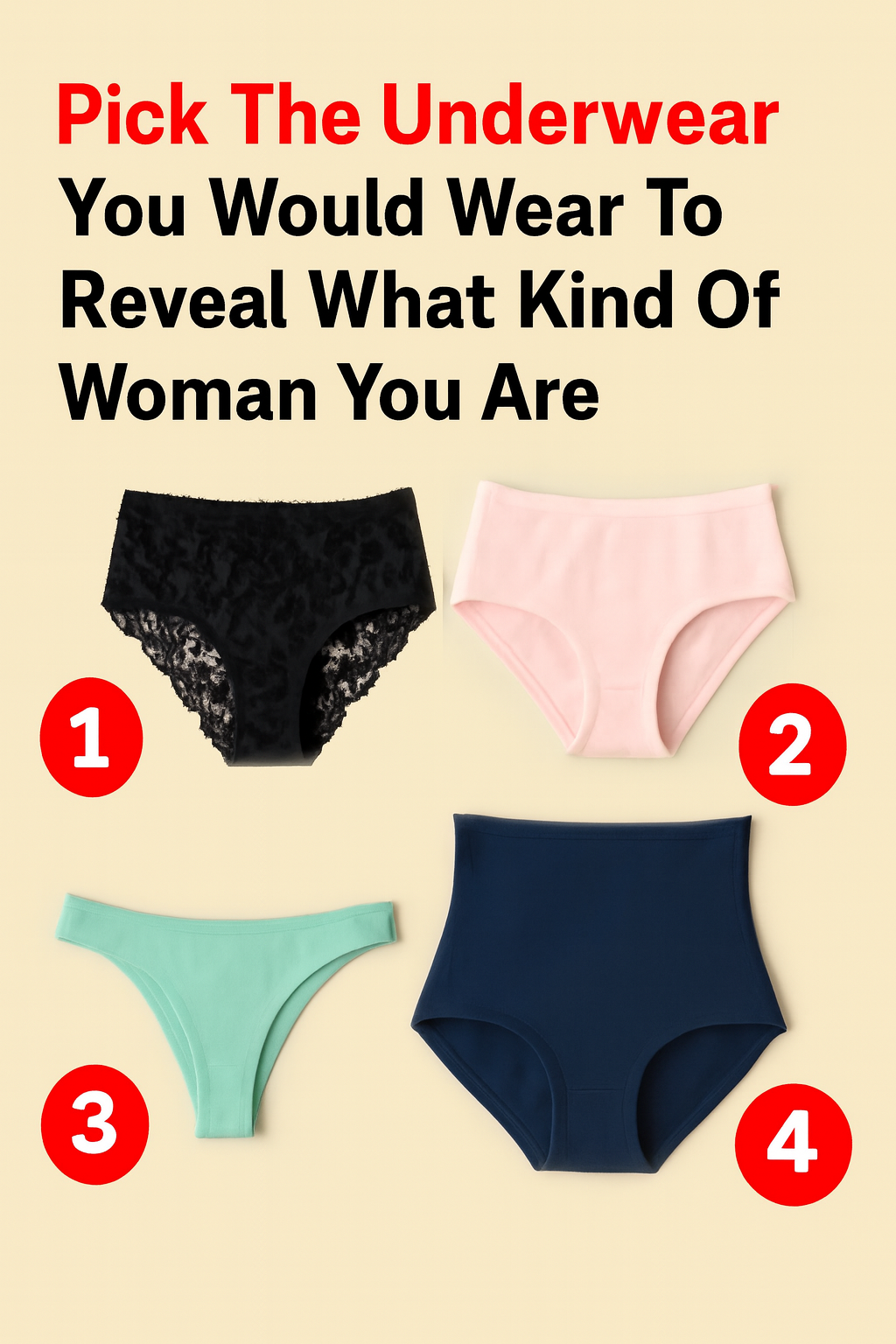 Pick Your Underwear, Learn Your Type: The Drawer Quiz That Keeps Being Right