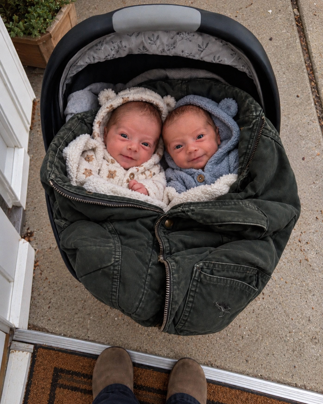 Twins Arrived on My Doorstep Wrapped in My Missing Son's Coat - The Letter in the Pocket Broke Me