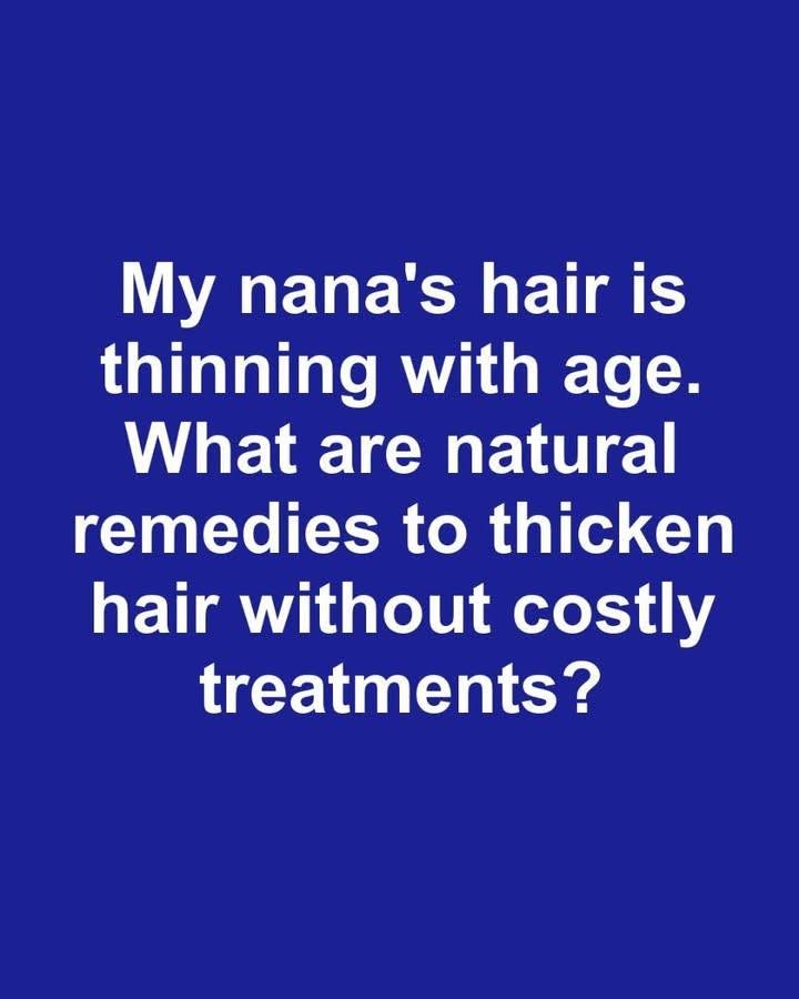 Hair Getting Thinner After 60? Natural Remedies That Actually Feed Aging Follicles