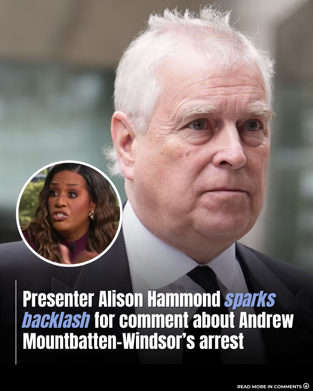 Alison Hammond Faces Viewer Fury After Live TV Remark About Royal Arrest