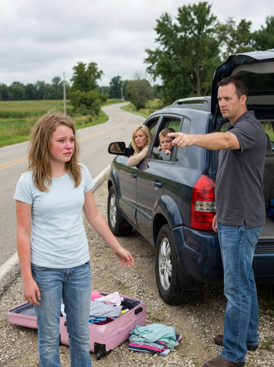 Dad Set My Suitcase on Fire on a Country Road and Said I Was No Longer Family - Mom's Letter Explained Everything