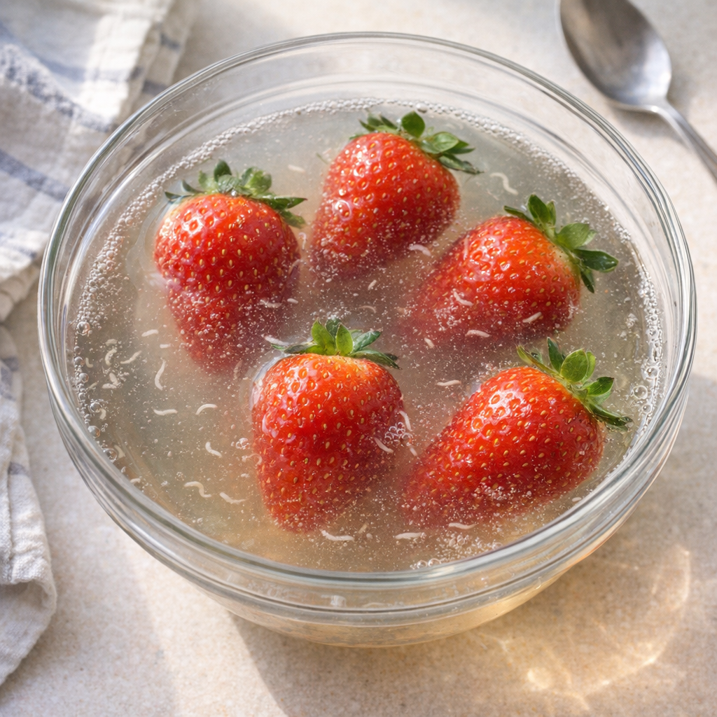 Soaked Strawberries in Salt Water and Watched Tiny White Worms Emerge? Here's the Science