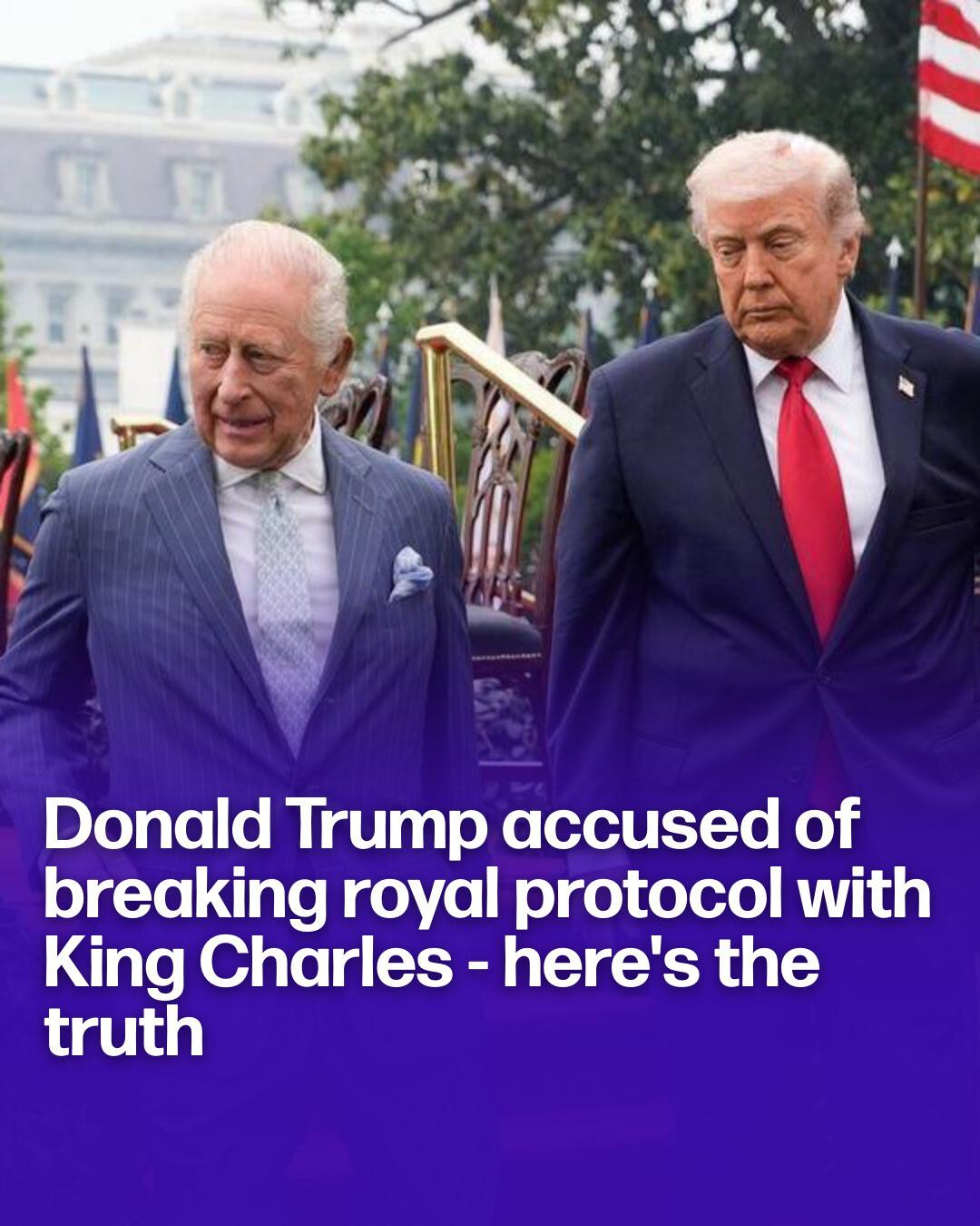 Did Trump Really Break Royal Protocol at the White House Welcome? Here's What the Rules Actually Say
