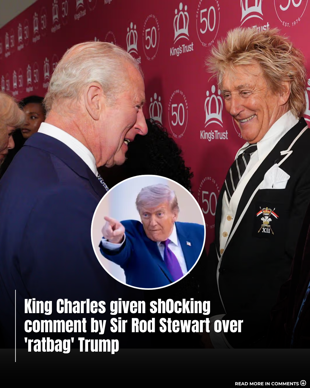 Rod Stewart Stuns Royal Crowd With Cheeky Tribute to King Charles After US State Visit