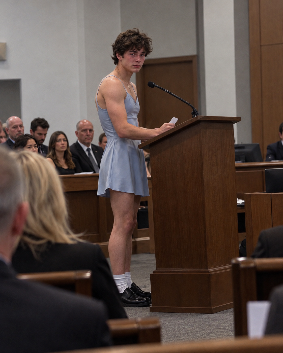 My Son's Best Friend Wore a Red Dress to the Funeral. What He Said at the Podium Shattered Us All