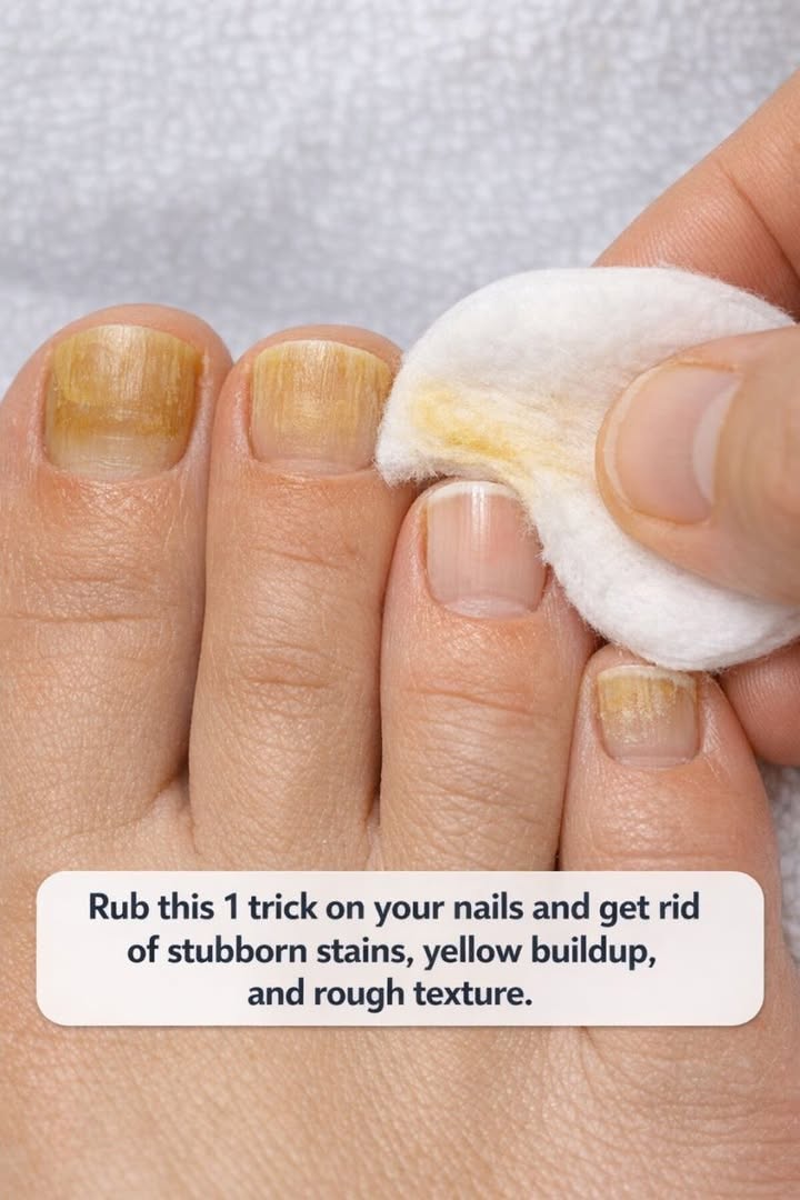 Rub This Two-Ingredient Pantry Paste on Your Nails to Erase Yellow Stains and Rough Texture Fast