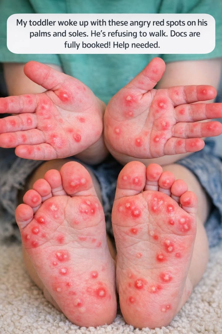 Red Spots on Your Toddler's Palms and Soles? A Parent's Guide to Hand, Foot, and Mouth Disease - and When to Worry