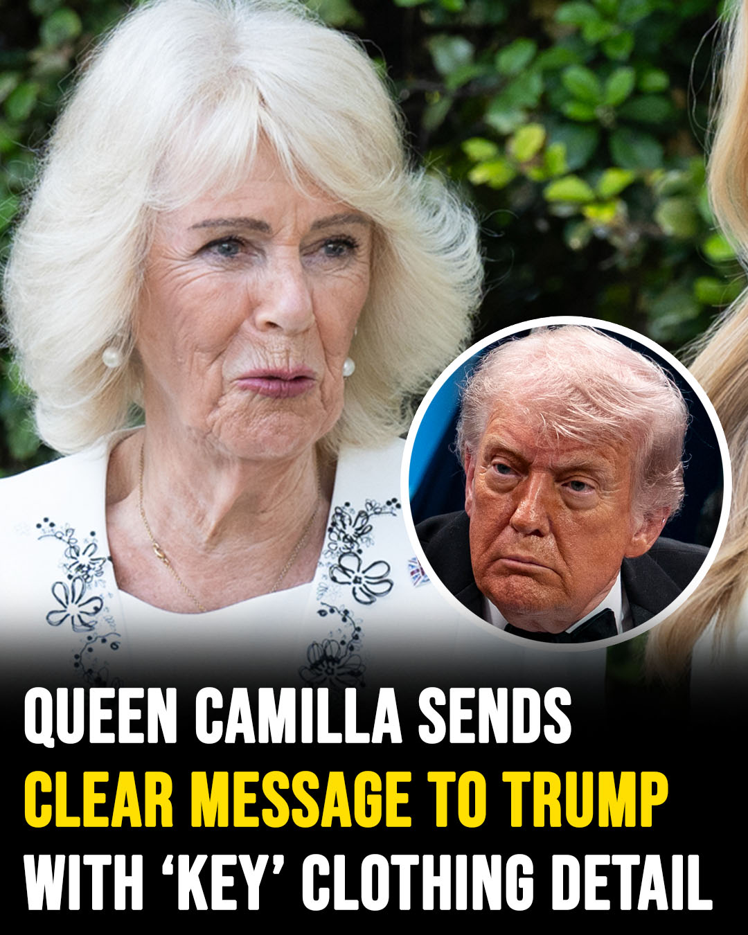 The Brooch Camilla Wore on the Tarmac Was No Accident - Experts Say It Was a Deliberate Message to Trump