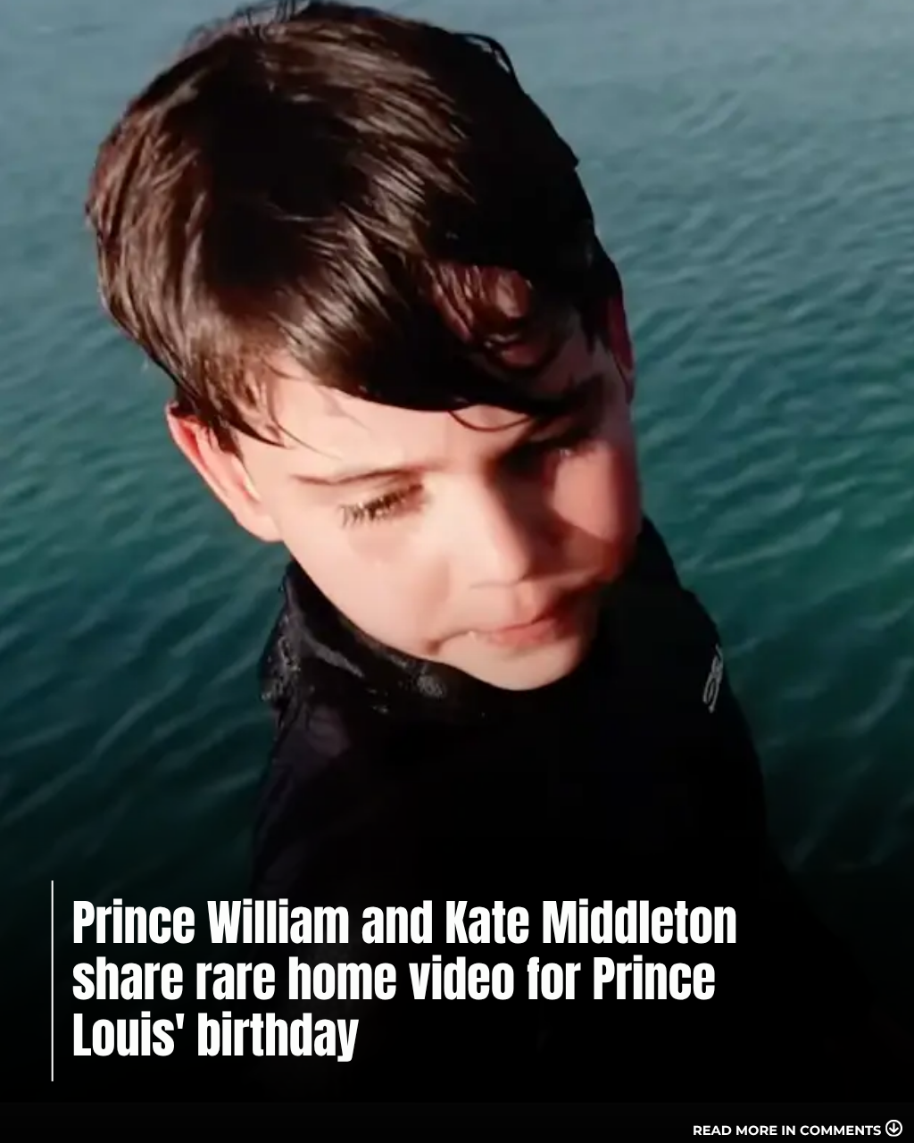 Sandcastles and Belly Flops: William and Kate Release the Most Relaxed Royal Video Yet for Prince Louis' 8th Birthday